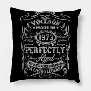 Vintage 1973 47th Birthday 47 Years Old Gift Men Pillow