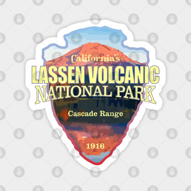 Lassen Volcanic NP (arrowhead) Magnet by grayrider