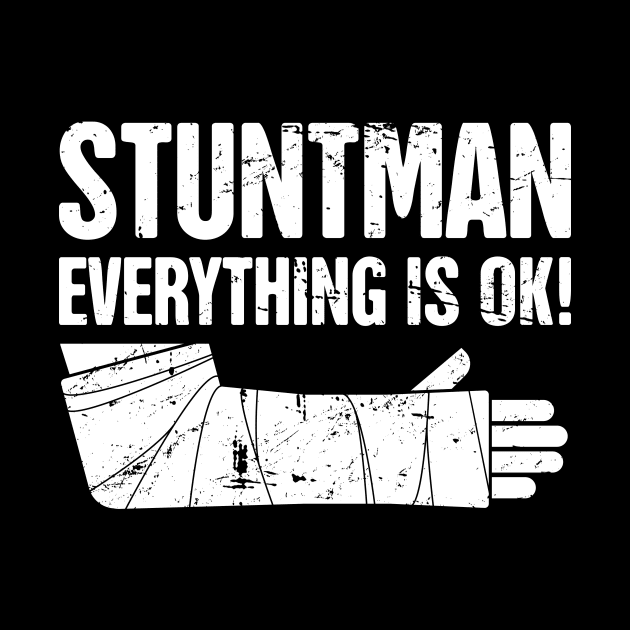 Stuntman - Funny Broken Arm Get Well Soon Gift by MeatMan