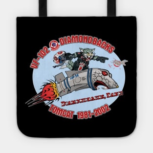 VF-102 Diamondbacks Nose Art Variation Tote