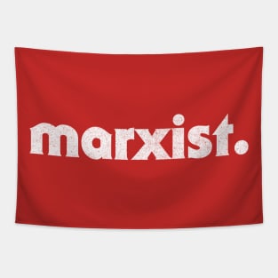 Marxist /// Retro Faded Style Typography Design Tapestry