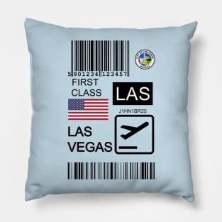 Las Vegas United States travel ticket Pillow