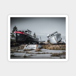 Retired Fishing Boat of the Coast of New-Brunswick, Canada V3 Magnet