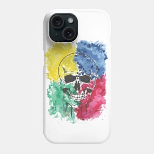 Watercolor Skull Phone Case