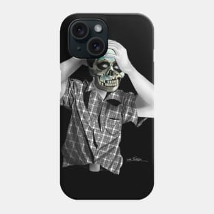 Skull Mask - colour splash Phone Case