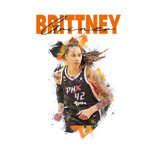 Brittney Griner Art by Stacy Peters Art