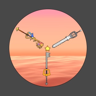 Destiny Trio Keyblades - Sunset T-Shirt