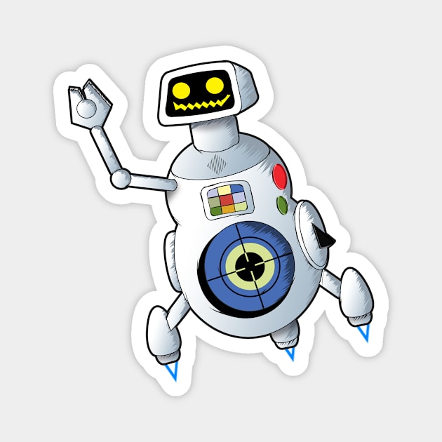 Humanoid Experimental Robot B-Type Integrated Electronics Magnet by Doc Multiverse Designs
