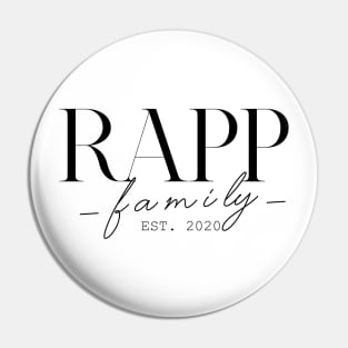 Rapp Family EST. 2020, Surname, Rapp Pin