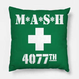 MASH m*a*s*h White Cross 4077th Korea Pillow