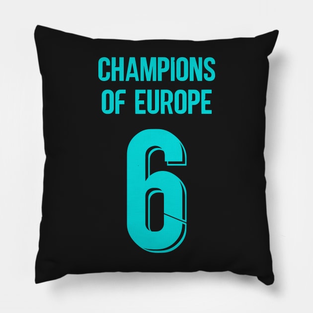 champions of Europe away kit Pillow by Alimator