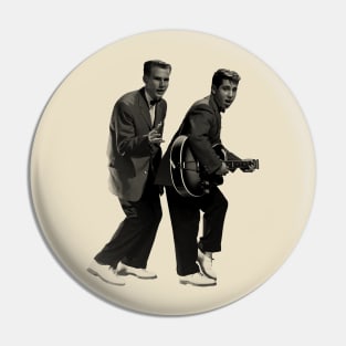 Young Simon and Garfunkel Pin