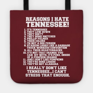 I HATE TENNESSEE Tote