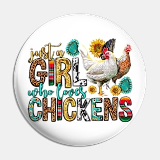 Just A Girl Who Loves Chickens Western, Western Animals, Cute Chicken, Chicken Lovers Pin