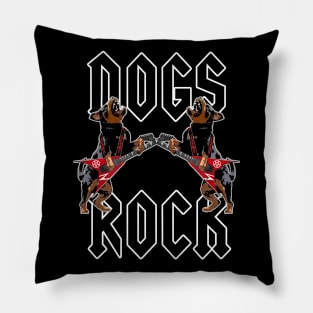 Dogs Rock #5 Pillow