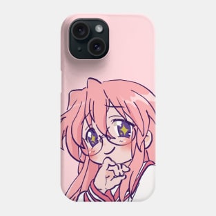 pink pastel starry eyed takara miyuki / lucky star Phone Case