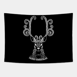 Merry Reindeer Christmas Tapestry