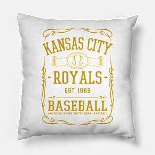 Vintage Royals American Baseball Pillow