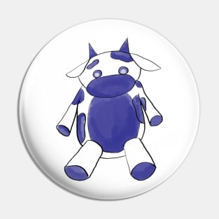 Blueberry Cutie Cow Pin