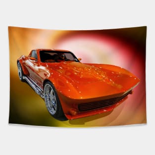 Tangerine Dream Corvette Tapestry