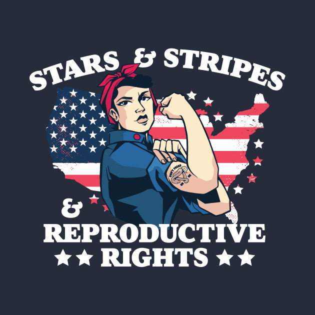 Stars and Stripes and Reproductive Rights // Patriotic American Feminist by SLAG_Creative