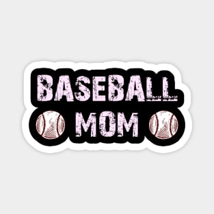 Cute Baseball Mom Design, Gift For Baseball Mama Magnet