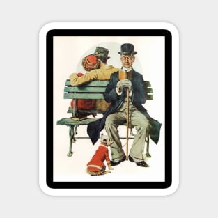 All Buttoned Up 1936 - Norman Rockwell Magnet