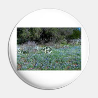 Texas Hill Country Bluebonnets in Spring Pin