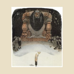 Dag and Daga, and the Flying Troll of Sky Mountain - John Bauer T-Shirt