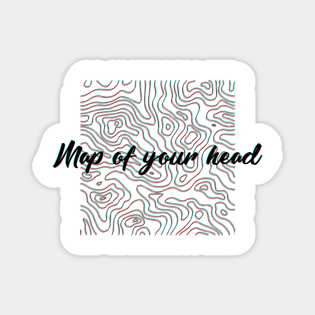 Map of Your Head Magnet by Lorx