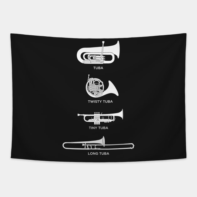 Funny Types Of Tuba | Marching Band Tapestry by MeatMan