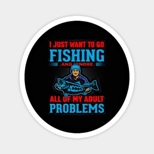 Black Panther Art - Fishing Tagline 3 Magnet