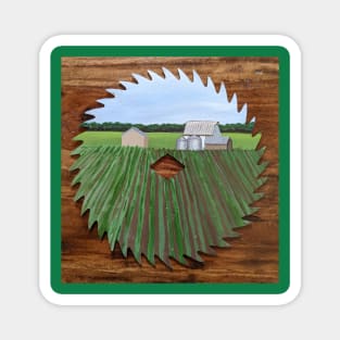 Farm, barns and silos Magnet