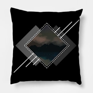 mountain geometry Pillow