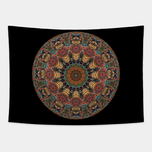 Ayahuasca Mandala Tapestry by visionarysea