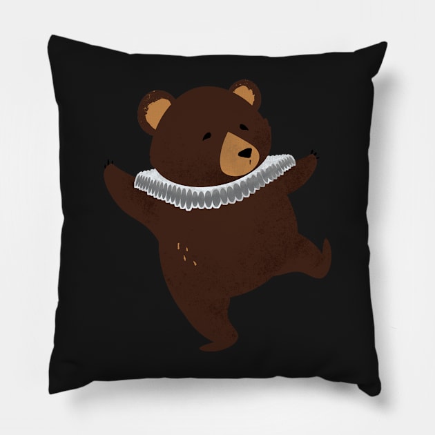 Dancing Bears Pillow by MSBoydston