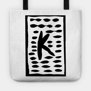 the letter K of the alphabet Tote