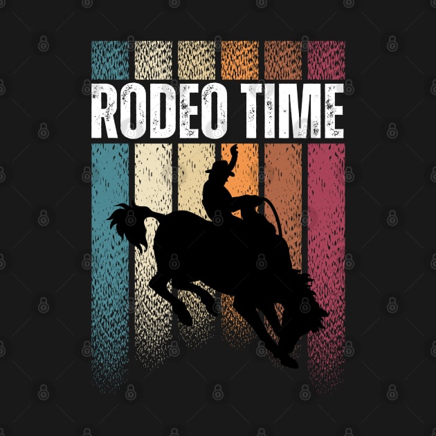 Rodeo Time Bareback Riding Cowboy by jackofdreams22