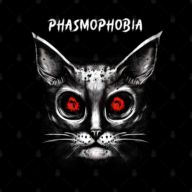 Phasmophobia ghost cat by PetODesigns