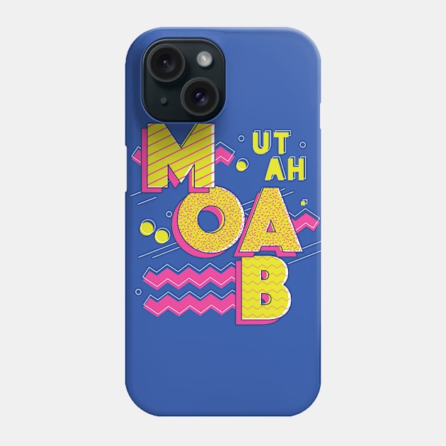 Retro 90s Moab, Utah Phone Case by SLAG_Creative