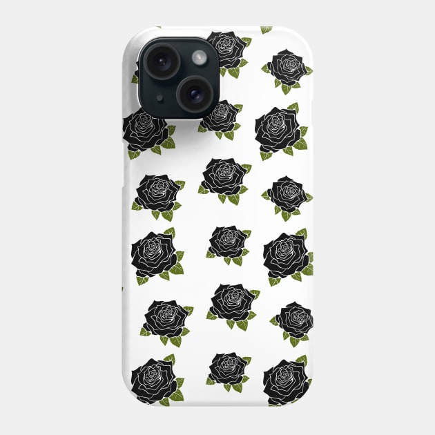 Gothic Black Roses Phone Case by LunaMay