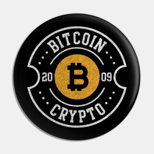 Funny Bitcoin logo Crypto 2009 currency traders gifts Pin