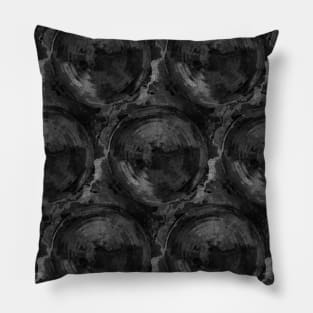 Black Roses Fluid Pour Floral Pillow