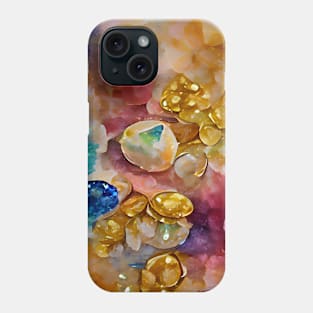 Precious gems and gold Phone Case