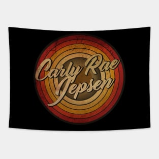 arjunthemaniac,circle retro faded Carly Rae Jepsen Tapestry