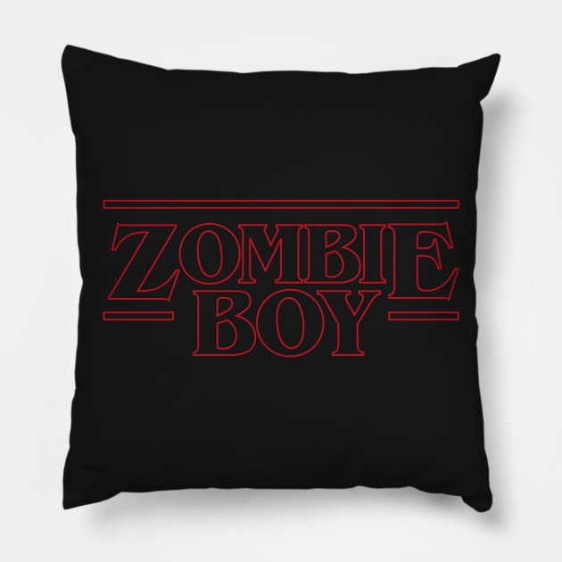 Zombie Boy - Stranger Things Pillow by RetroReview