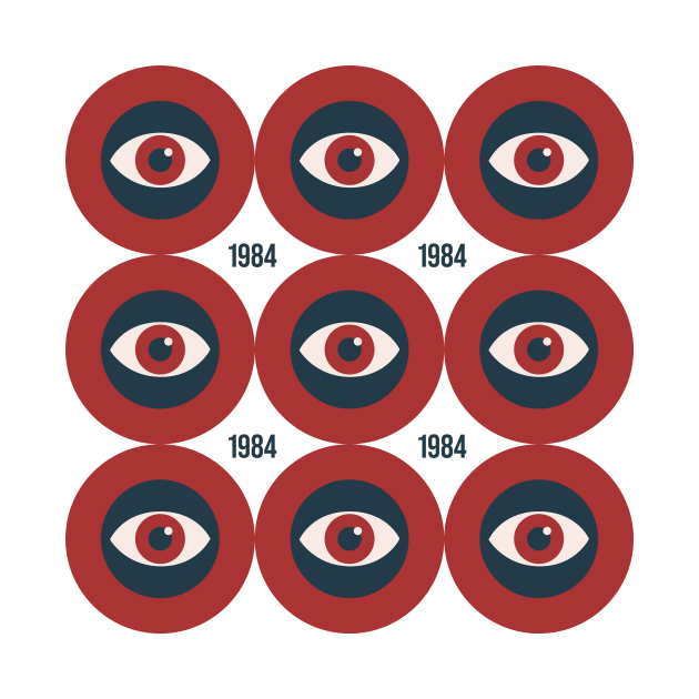 George Orwell 1984 Big Brother is Watching You by So Young So Good