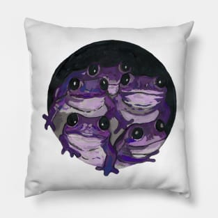 Violet frogs Pillow