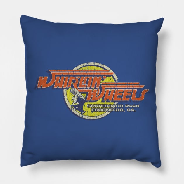 Whirlin' Wheels Skateboard Park 1978 Pillow by JCD666