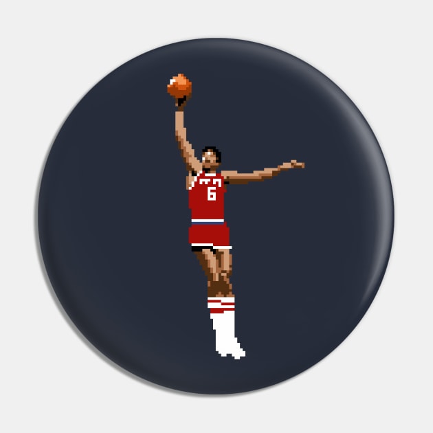 Dr.J Pixel Dunk Pin by qiangdade